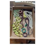 Tray Lot of Assorted Costume Jewelry