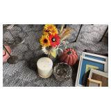 Flower Vase, Candle, Candle Holder, and