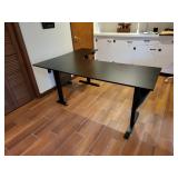 L shaped desk adjustable