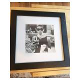 Audrey Hepburn picture framed 20in. X 20in.