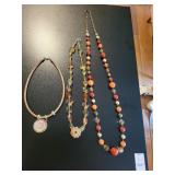 3 necklaces costume
