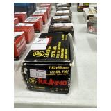 Full box of 40rns Tul-Ammo 7.62x39mm 122 gr ammo
