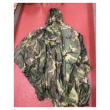 U.S. Military Cammo Rain Poncho