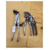 Tubing bender Flange tool & snips