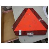 Slow moving triangle sign