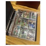 Binder of mixed 90s football cards
