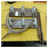 Duck, deer antler antique shotgun cleaning rod