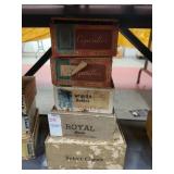 5 cigar boxes empty