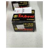Full box of 20rns TulAmmo 7.62x39mm 122 gr ammo