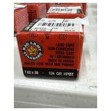 Full box of 20rns Red Army 7.62x39 124 gr ammo