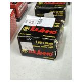Full box of 20rns TulAmmo 7.62x39mm 122 gr ammo