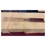 4 House Pool Cue Sticks