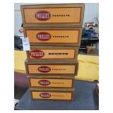 Phillies 6  cigar boxes empty