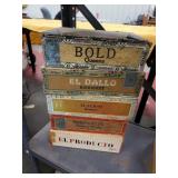 5 Cigar boxes empty
