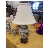 Vintage Chinoiserie-style porcelain ginger jar