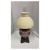 Antique Victorian Hand-Painted Parlor Lamp with