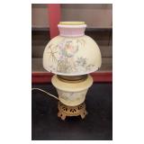 Antique Hand-Painted Cherub Custard Glass Parlor