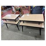Pair of MCM two-tier side tables