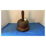 Antique bell-shaped wooden mallet/ stomper