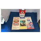 Vintage Oil Can & Road Maps