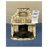Vintage cast iron fireplace ash tray or incense