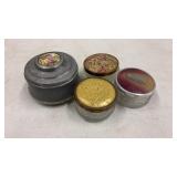 Vintage Powder Jars & Music Box Vanity Collection