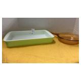 Vintage Pyrex Baking Dish & Visions Pan