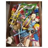 Flat of vintage barbie accessories