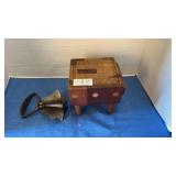 Vintage bell-shaped six-blade food chopper with a