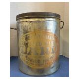 Vintage Quality Brand pure lard metal advertising