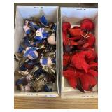 2 boxes of clip on decorative birds