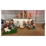Vintage nativity figurines