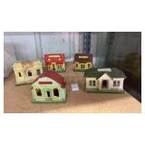 5 1950s model railroad/Christmas village
