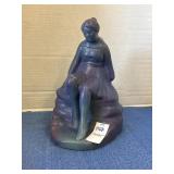 Vintage Van Briggle maiden figure signed TE