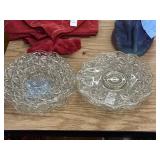 6 Crystal Glass Cute Plates