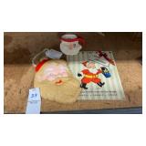 1959 Mini Santa Mug/ book/ Santa Face