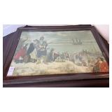 Vintage print of "The Fall of New Amsterdam" by