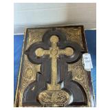 1885 Catholic Bible, leather bound