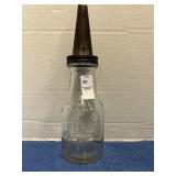 Vintage Atlantic motor oil bottle