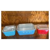 Pyrex Snowflake Blue refrigerator dish (502),