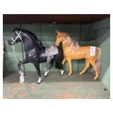 2 barbie horses