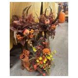 3 faux fall floral decorations
