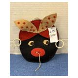 Vintage Black Americana handmade felt string