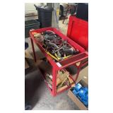Metal Cart With Contents