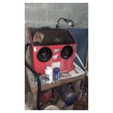 Central Pneumatic Sand Blaster and Bench