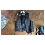 USA Bikers Leather Vest - 42