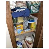 3 shelves in closet