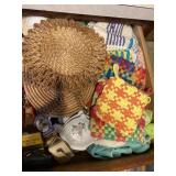 Trivets, pot holders tea towels and others