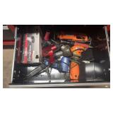 Drawer Lot of pneumatic Tools