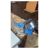 Blue Bench Vise BRING TOOLS FOR REMOVAL